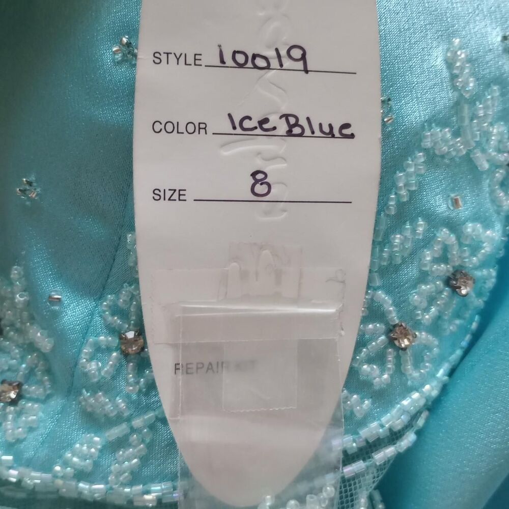 Y2K Sheer Beaded Sequined Mermaid Prom Dress - Picture 4 of 4